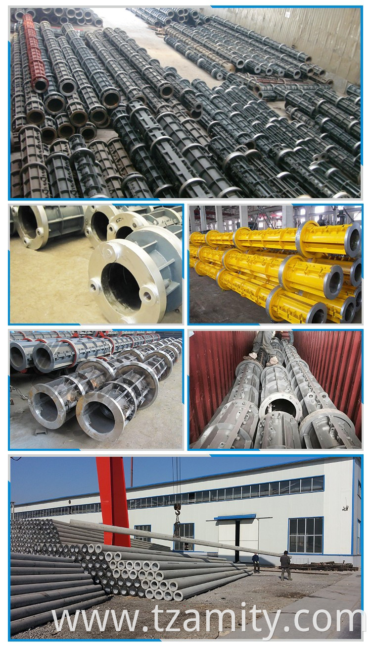 steel mold for precast concrete pole